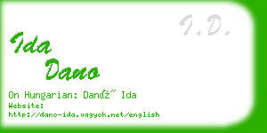 ida dano business card